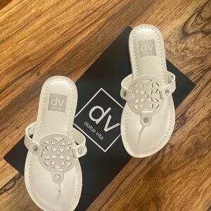 Dolce Vita Cream Sandals for kids